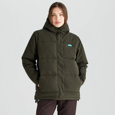 Ridgeline women's Taiga Thermal Jacket Deep Forest, front view