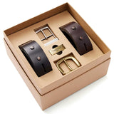 RM WILLIAMS 1.5" Belt Gift Set - Mens - Mid Brown