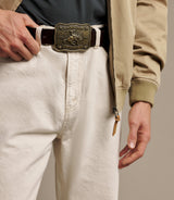 RM Williams Cloudbuster trophy buckle - Antique Brass, product view 2