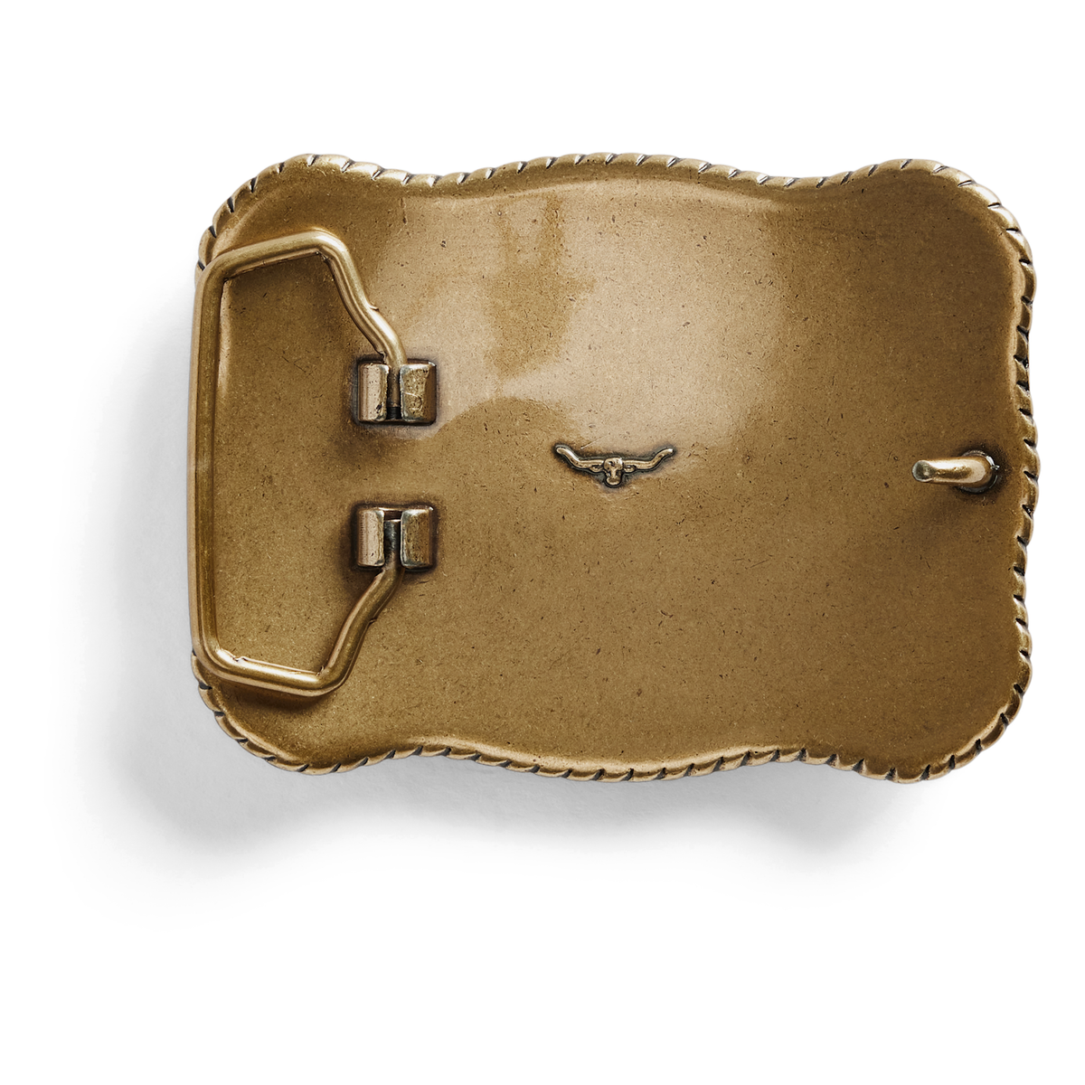 RM Williams Cloudbuster trophy buckle - Antique Brass, product view 3