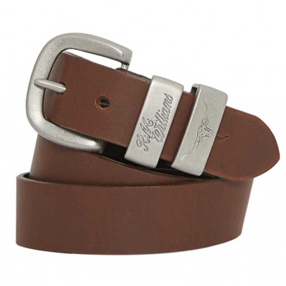 RM Williams Saltwater Crocodile Belt - Brown - County Clothes