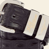 RM WILLIAMS Saltwater Crocodile Belt - Men's 1.5" - Black