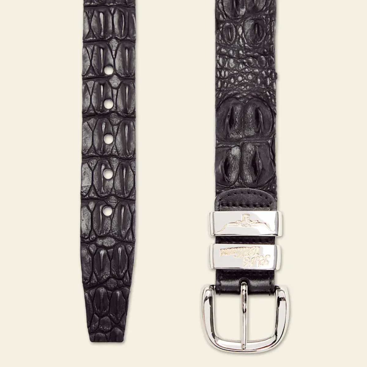 RM WILLIAMS Saltwater Crocodile Belt - Men's 1.5" - Black