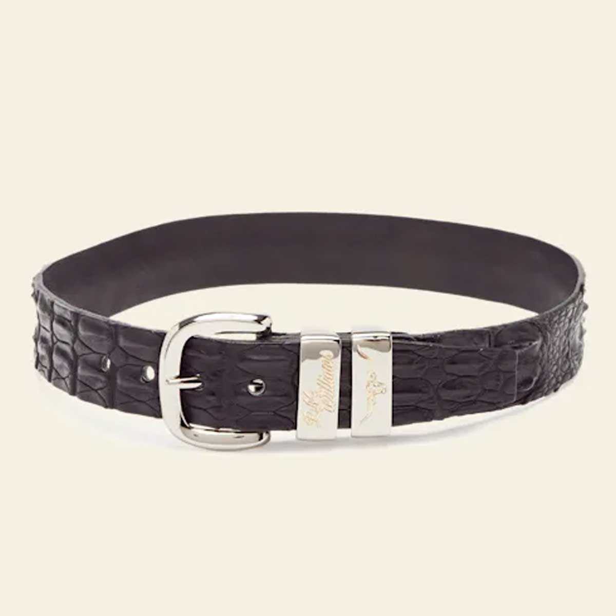 RM WILLIAMS Saltwater Crocodile Belt - Men's 1.5" - Black