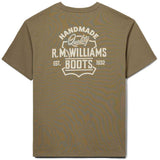 30% OFF RM WILLIAMS Boots T-Shirt - Men's Crew Neck - Sage - Size: Small & XL