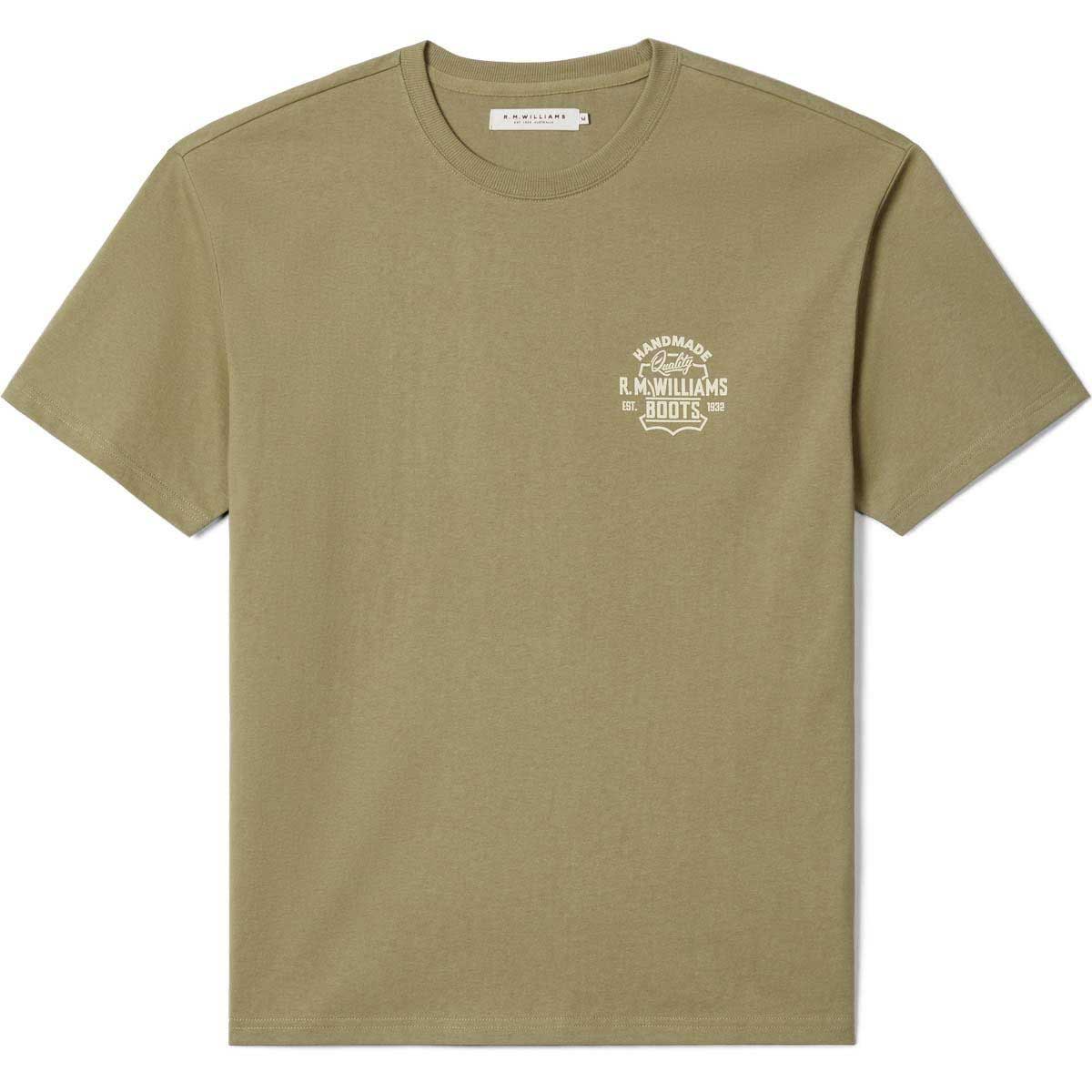 30% OFF RM WILLIAMS Boots T-Shirt - Men's Crew Neck - Sage - Size: Small & XL