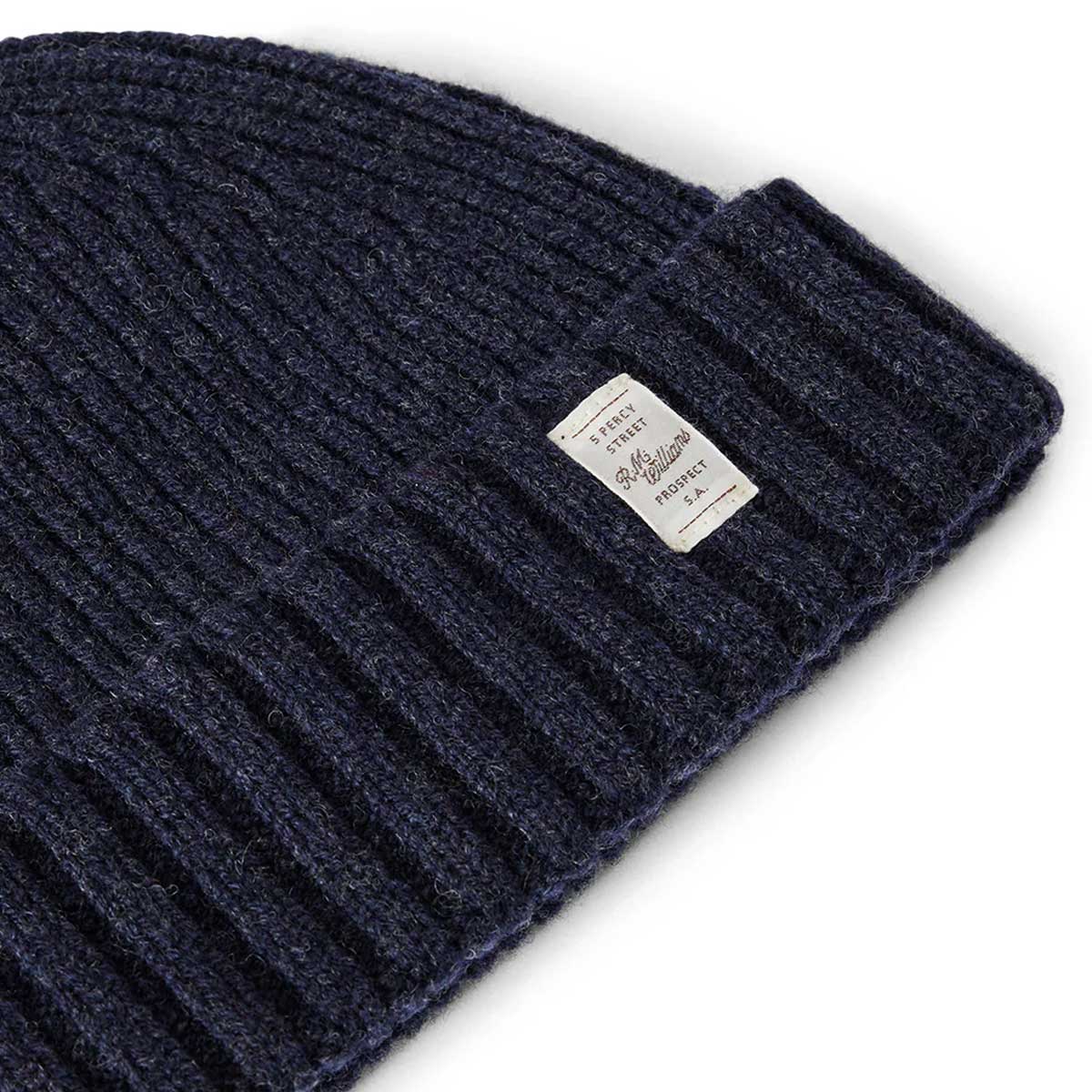 RM WILLIAMS Bowen Wool Beanie - Navy