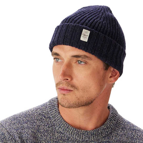 RM WILLIAMS Bowen Wool Beanie - Navy