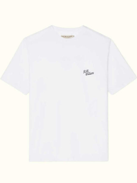 RM WILLIAMS Byron T-Shirt - Men's Crew Neck - White