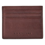 RM Williams Farrier Leather Cardholder - Whiskey, front card slots