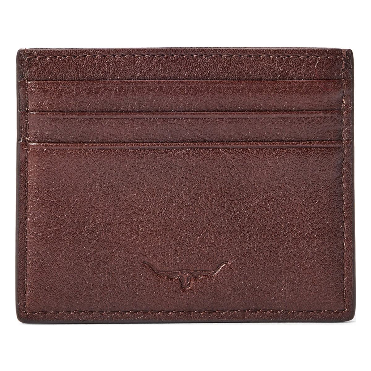 RM Williams Farrier Leather Cardholder - Whiskey, rear card slots