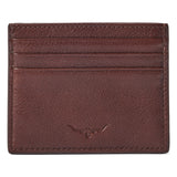 RM Williams Farrier Leather Cardholder - Whiskey, rear card slots