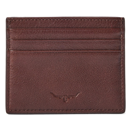 RM Williams Farrier Leather Cardholder - Whiskey, rear card slots