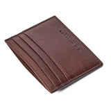 RM Williams Farrier Leather Cardholder - Whiskey, angled view of card slots