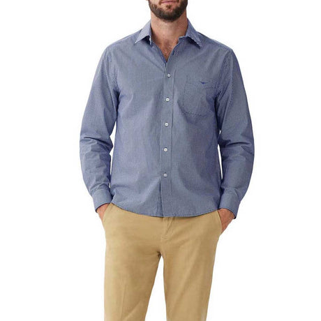 RM WILLIAMS Classic Regular Fit Shirt - Men's - Navy & White Check