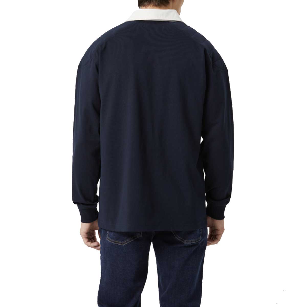 RM WILLIAMS Classic Rugby Shirt - Mens - Navy