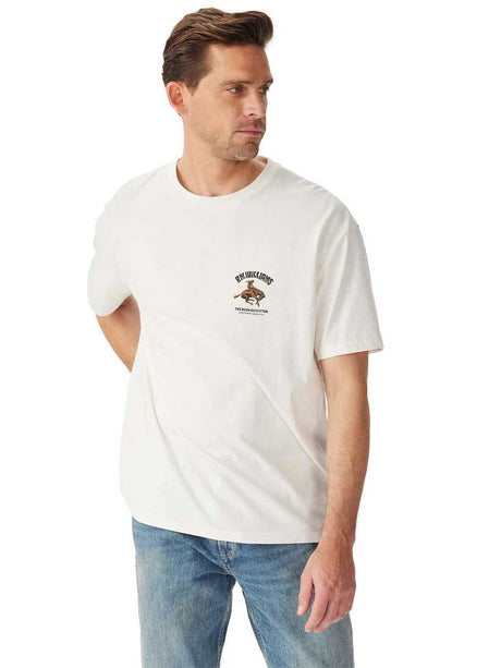 RM WILLIAMS Cloudbuster T-Shirt - Men's Crew Neck - White