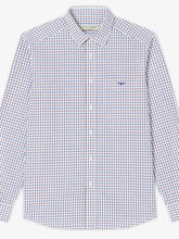 Load image into Gallery viewer, RM WILLIAMS Collins Standard Collar Men&#39;s Shirt - Navy &amp; Burgundy Check
