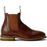 R.M.Williams Comfort Craftsman boots in Mid Brown Saddle - sole view