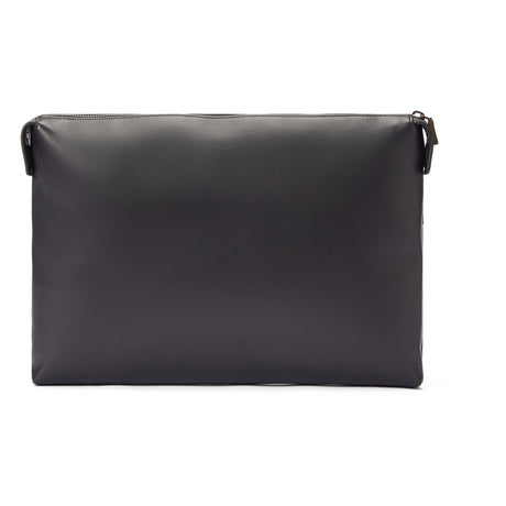RM Williams Farrier Leather Tech Folio - Black, rear view