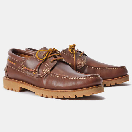RM WILLIAMS Dockyard Moccasin Boat Shoes - Men's - Brown