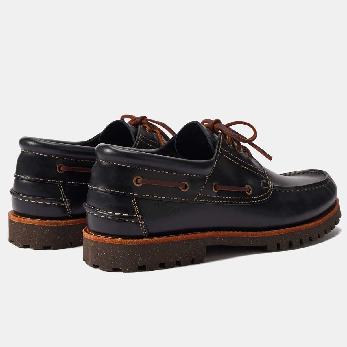 RM WILLIAMS Dockyard Moccasin Boat Shoes - Men's - Navy