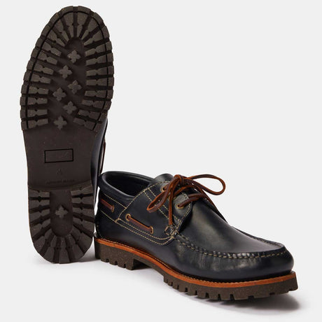 RM WILLIAMS Dockyard Moccasin Boat Shoes - Men's - Navy
