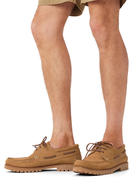 RM WILLIAMS Dockyard Moccasin Boat Shoes - Men's - Tan