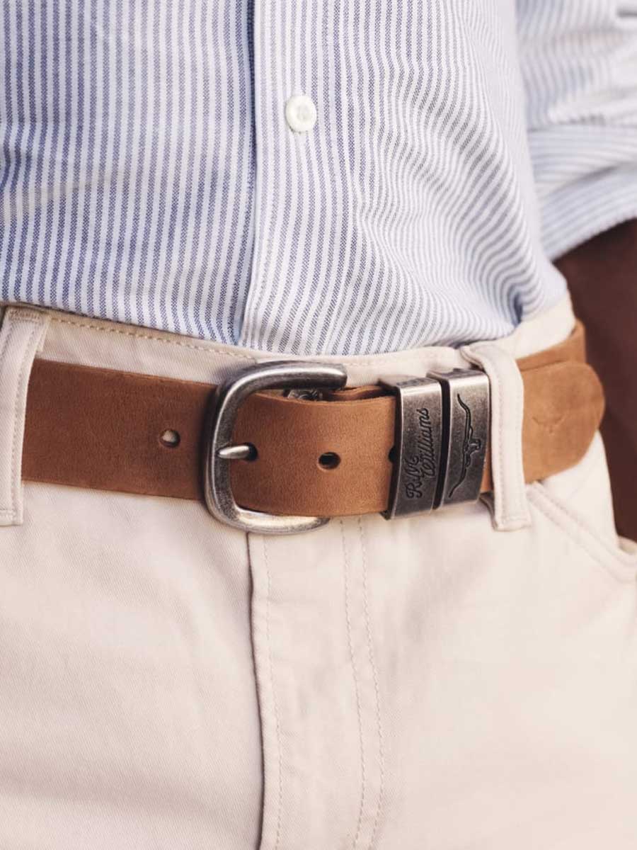 RM WILLIAMS Drover 1.5" Belt - Mens - Vintage Brown