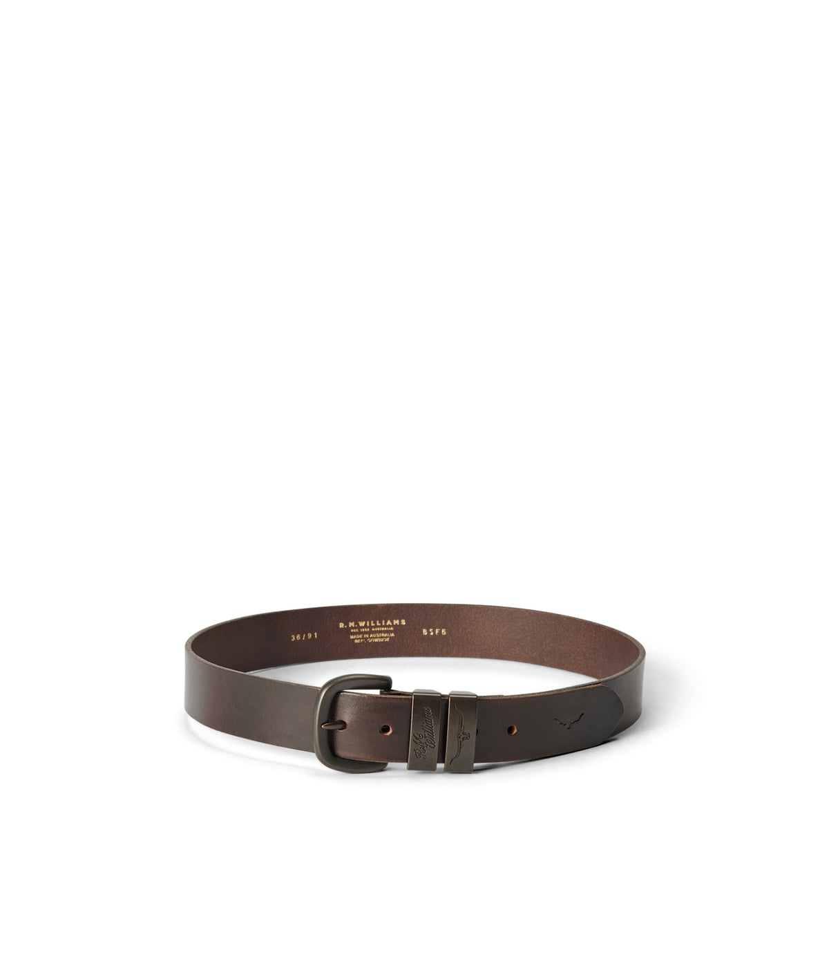 RM Williams Drover Belt in Walnut - view 5
