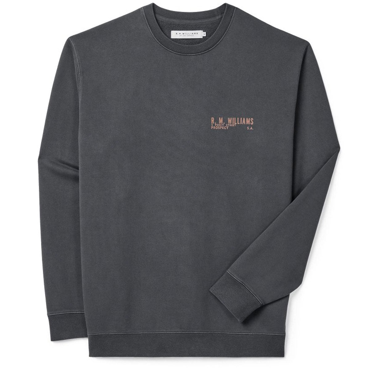 RM WILLIAMS Flinders Crew Sweatshirt - Men's - Vintage Black