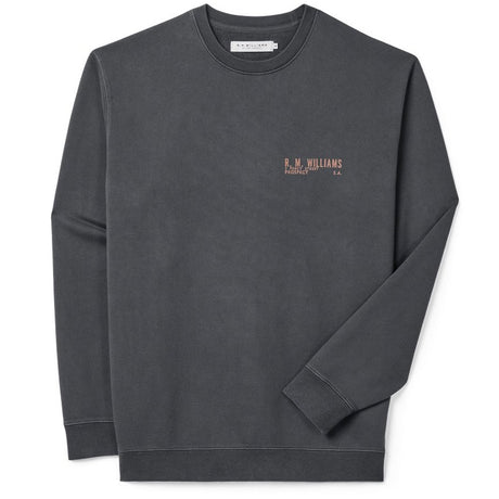 RM WILLIAMS Flinders Crew Sweatshirt - Men's - Vintage Black