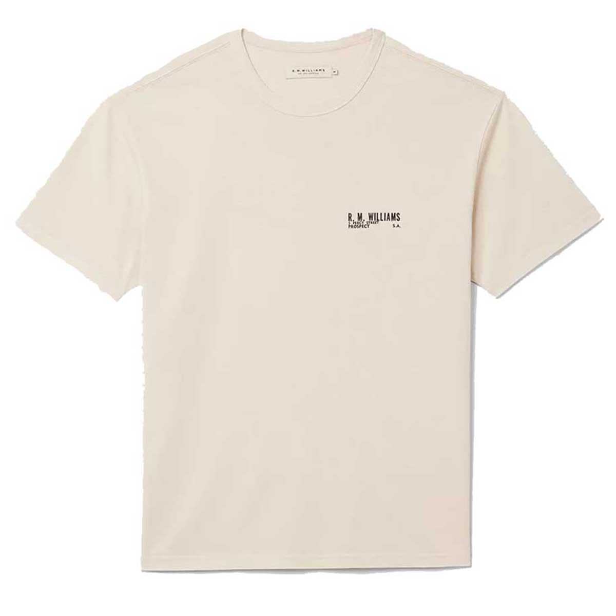 RM WILLIAMS Flinders T-Shirt - Men's Crew Neck - Sand