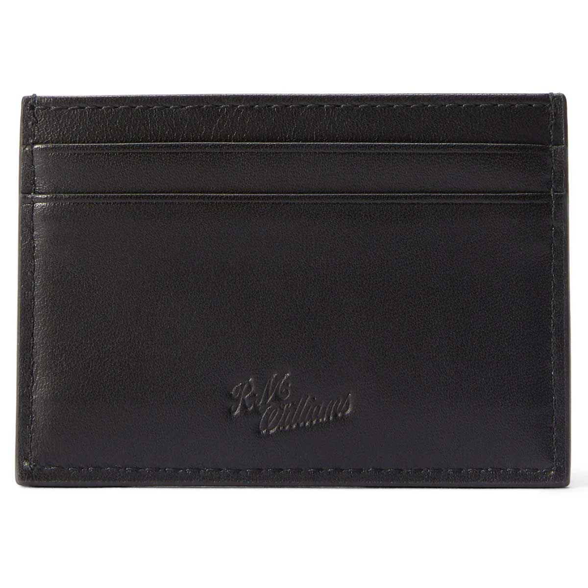 RM WILLIAMS Four Slot Leather Cardholder - Black