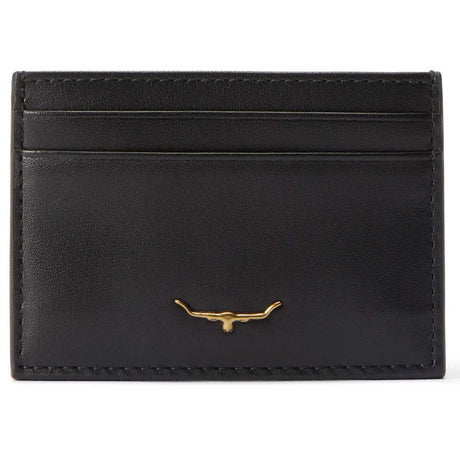 RM WILLIAMS Four Slot Leather Cardholder - Black