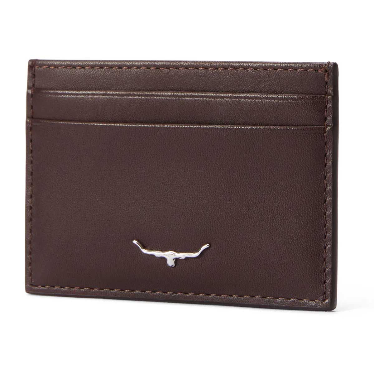 RM WILLIAMS Four Slot Leather Cardholder - Chestnut