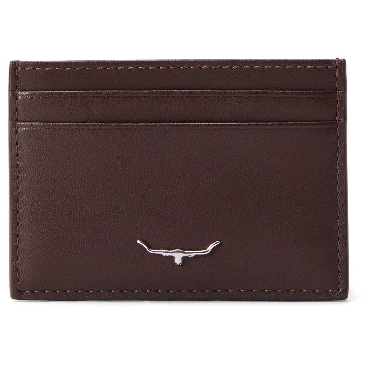 RM WILLIAMS Four Slot Leather Cardholder - Chestnut