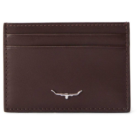 RM WILLIAMS Four Slot Leather Cardholder - Chestnut - front view