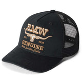 RM WILLIAMS Genuine Longhorn Trucker Cap - Mens - Washed Black