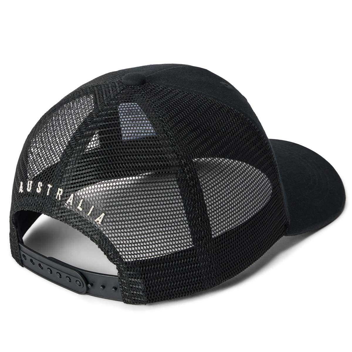 RM WILLIAMS Genuine Longhorn Trucker Cap - Mens - Washed Black