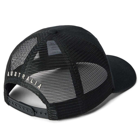 RM WILLIAMS Genuine Longhorn Trucker Cap - Mens - Washed Black