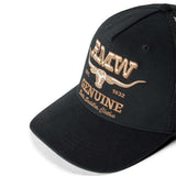 RM WILLIAMS Genuine Longhorn Trucker Cap - Mens - Washed Black