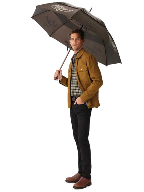 RM WILLIAMS Golf Umbrella - Chestnut