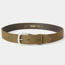 Load image into Gallery viewer, RM WILLIAMS Goodwood Double Butt Leather 1.5&quot; Belt - Mens - Lichen
