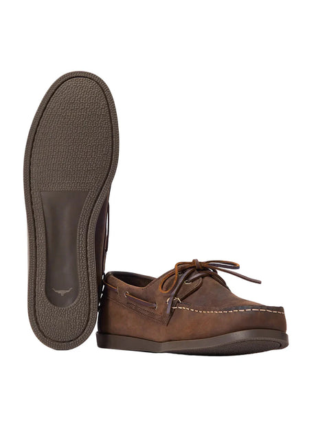 RM WILLIAMS Islet Moccasin Boat Shoes - Men's - Bark