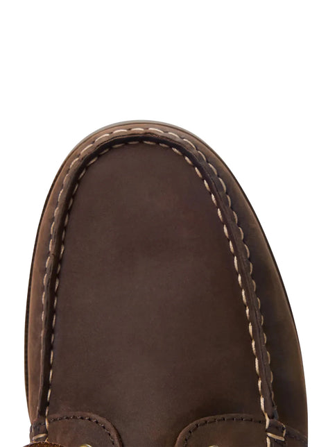 RM WILLIAMS Islet Moccasin Boat Shoes - Men's - Bark