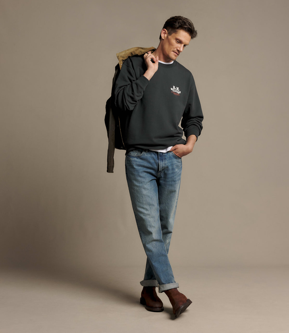 RM Williams Kandos crew - Vintage Black, product view 2