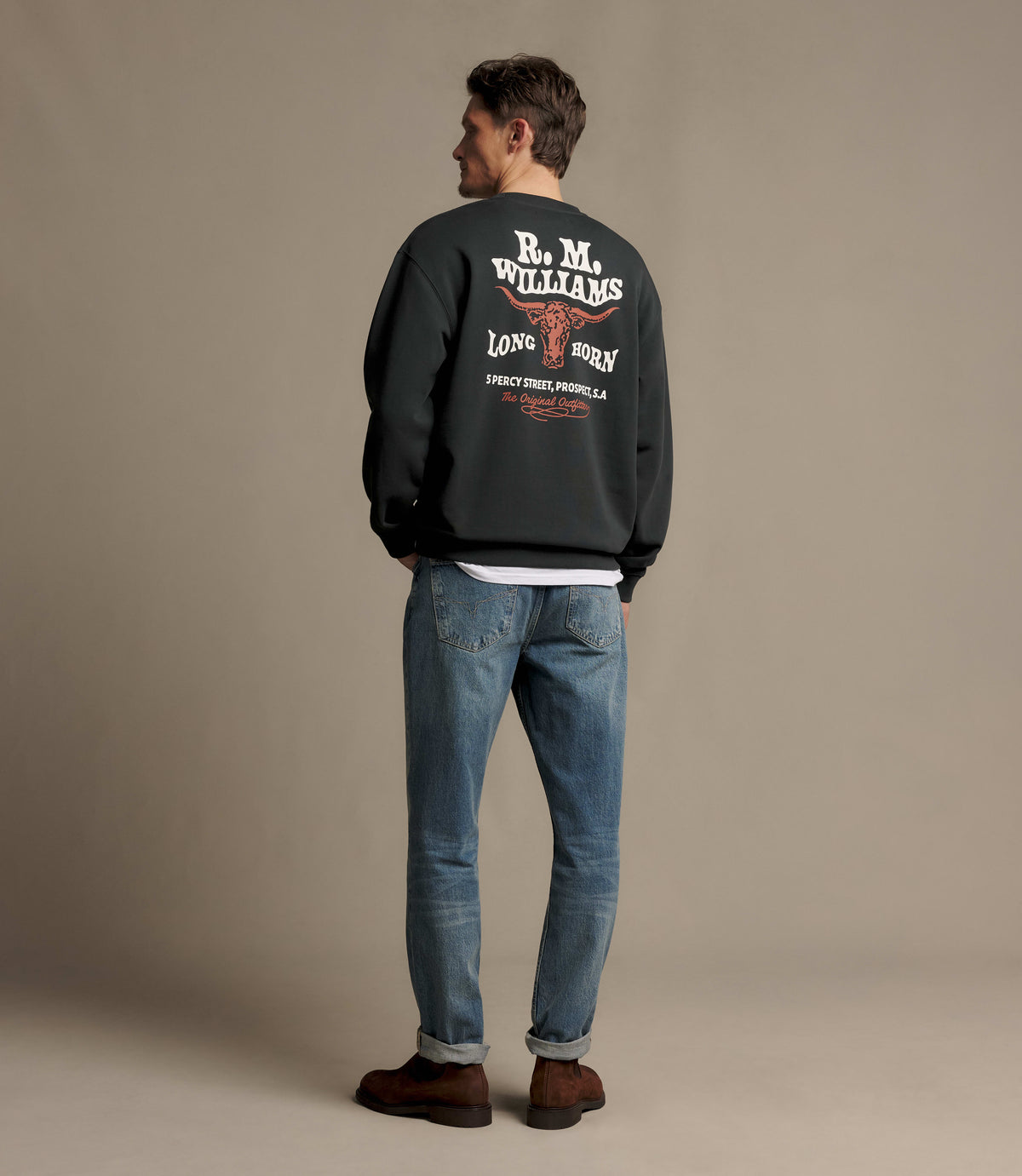RM Williams Kandos crew - Vintage Black, product view 5