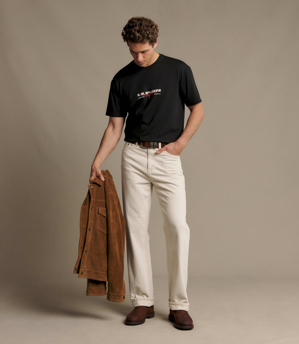 RM Williams Holt t-shirt - Black, product view 2