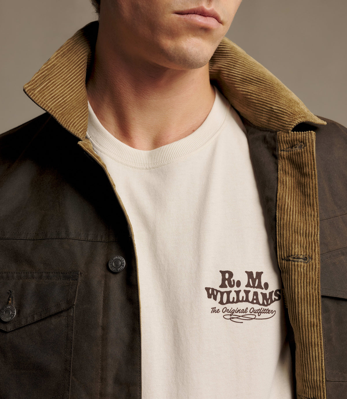 RM Williams Kandos t-shirt - Ecru, product view 4
